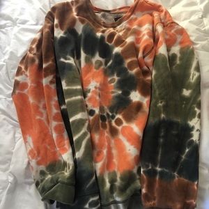 Oversized tie dye sweater